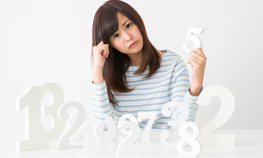 数字と女性