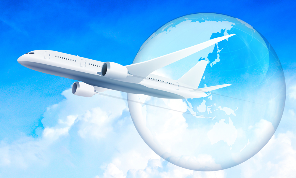 飛行機と地球