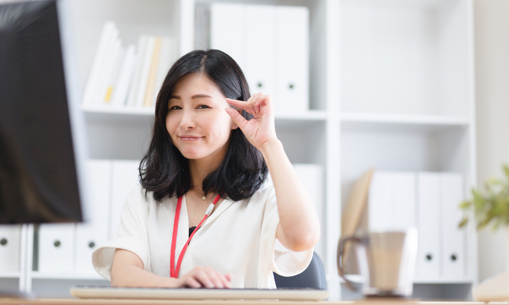 コツを表現しているOL